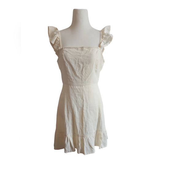 NWOT!! Bleuh ciel dress Linen blend size - Picture 2 of 14